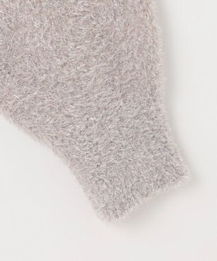 ANY シャイニーニットカーディガン シャンパン