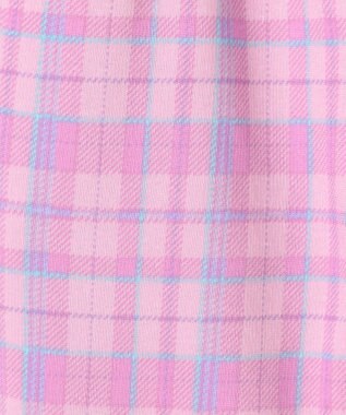 ANY KIDS 7days 裏シャギー 総柄ガーリーパンツ ピンク×チェック