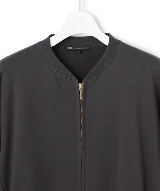 23区 【WEB＆一部店舗限定】クリアコットンテリー ダブルジップ ブルゾン グレー系