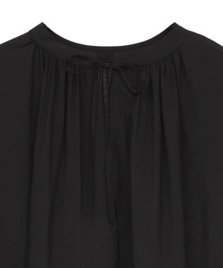 AMERICAN HOLIC スキッパーギャザーブラウス Black