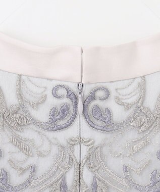 GRACE CONTINENTAL ラメオーナメントミニドレス グレー