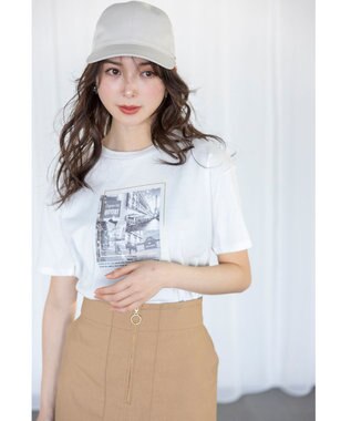 ANY SIS 【洗える】アソートロゴ Tシャツ フォトオフ