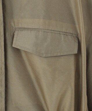 uncrave シアーオーガンジー ミリタリーブルゾン カーキベージュ