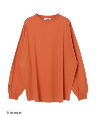Green Parks ｍｉｆｆｙ／袖刺繍ロンＴ Orange