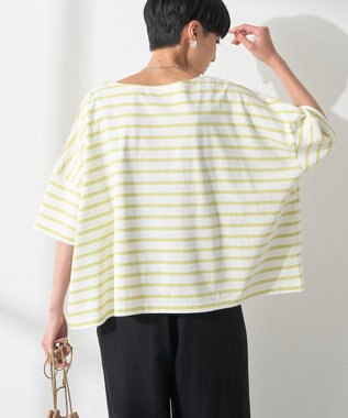 AMERICAN HOLIC バスクボーダー半袖プルオーバー Yellow