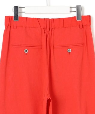 23区 【Oggi5月号掲載/洗える】リネンレーヨンストレッチ ワイド パンツ オレンジ系