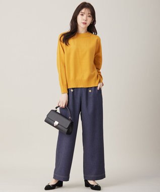 ANY SIS L 【洗える】マリンディテールシャンブレー パンツ シャンブレー