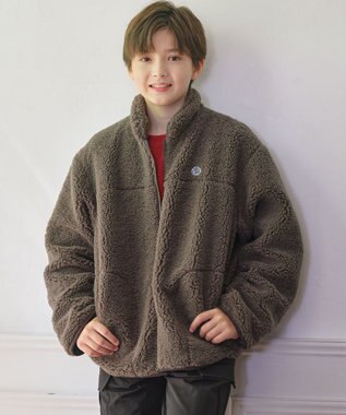 J.PRESS KIDS 【140-170cm】スタンドカラー ボア ブルゾン