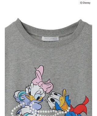 Green Parks ドナルドダック９０ｔｈ／アクセ風プリントＴＥＥII Gray Mixture