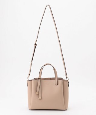 LA BAGAGERIE 【MONICA】ボウタイリボンハンドバッグ グレージュ