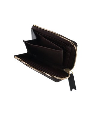 genten 【WEB限定復刻】コメットカットワーク ミニ財布 クロ