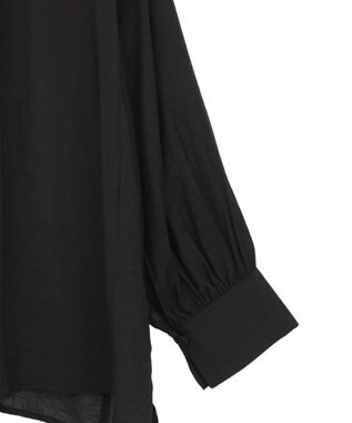 AMERICAN HOLIC スキッパーギャザーブラウス Black