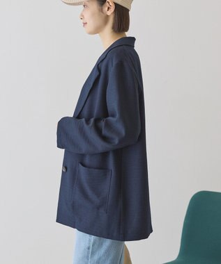 AMERICAN HOLIC リネンライクオーバーサイズジャケット Dark Navy