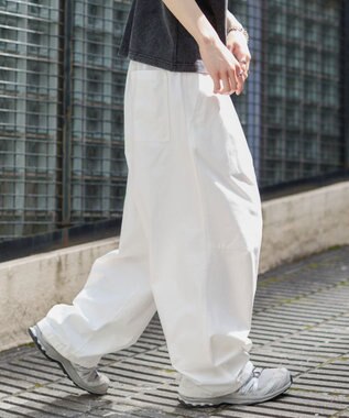 WEGO 【ユニセックス着用ITEM/SMLサイズ展開】イージーサーカスパンツ ホワイト