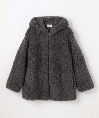 NAVE 【ReNAVE／UNISEX】プードルボア ジャケット チャコール系