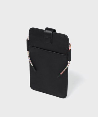 Paul Smith シグネチャーストライプコード フォンポーチ ブラック
