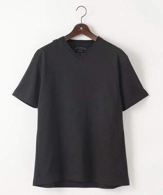 JOSEPH ABBOUD 【キングサイズ・オーガニックコットン使用・日本製】JOEコットンサッカー Vネック Tシャツ