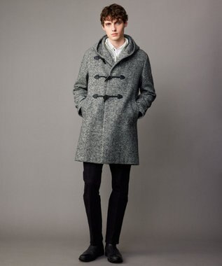 JOSEPH ABBOUD 【ウエストも伸びる！/ストレッチ/暖かい/オーガニック】オーガニックカルゼストレッチ パンツ ブラック系