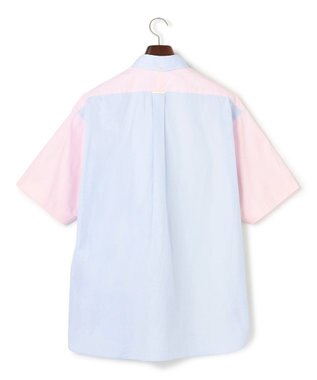 J.PRESS MEN 【J.PRESS ORIGINALS】【UNISEX】Crazy Oxford Half Sleeve Shirt / B.D. / Baggy-Fit サックスブルー系9