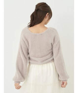 earth music&ecology ファークロスニットプルオーバー Lavender