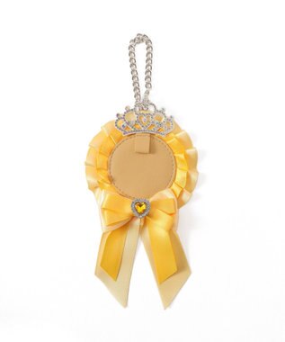 WEGO ティアラリボンロゼットキーホルダー イエロー