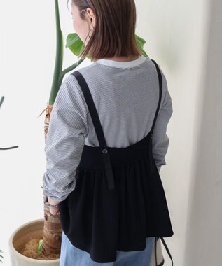 AMERICAN HOLIC ジャガードティアードキャミ Black