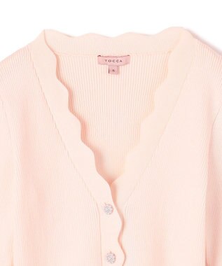 TOCCA ZIGZAG KNIT カーディガン ピンク系