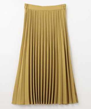ANY 【14色展開/洗える】ウーリッシュ プリーツスカート イエロー系