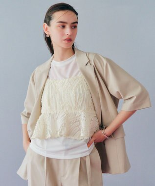 チュールバテンレースオーバーキャミ / YECCA VECCA