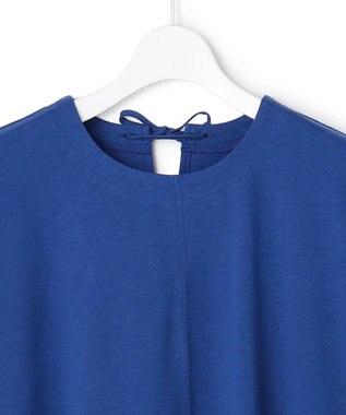 J.PRESS YORK STREET 【WOMEN】キャップスリーブAラインワンピース ブルー系