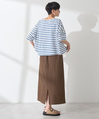 AMERICAN HOLIC バスクボーダー半袖プルオーバー Blue