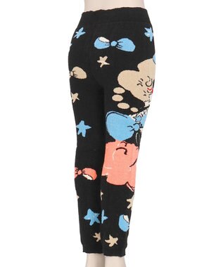 tsumori chisato SLEEP ツモリチサト 毛パン ニット(本体) あったか 足首丈 レディース UEY667 /ワコール ブラック