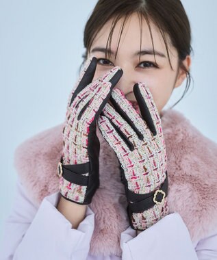  【タッチパネル対応】TWEED GLOVES 手袋