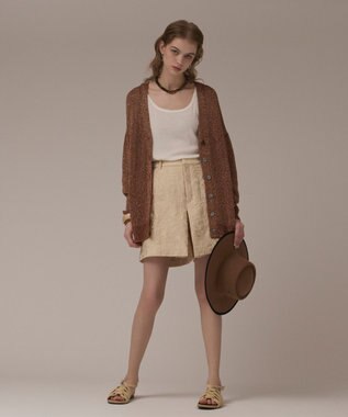 GRACE CONTINENTAL リーフジャガードショートパンツ