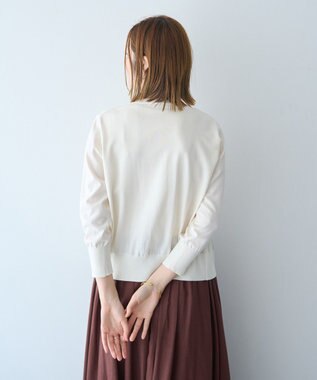 YECCA VECCA 【マシンウォッシャブル】カーディガン Off White