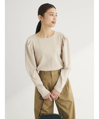 Green Parks ・ＳＵＧＡＲ　ＳＰＯＯＮ　タックスリーブプルオーバー Beige