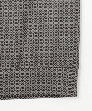 23区GOLF 【MEN】サンベールメッシュ モノグラムハーフジップ ブラック系5