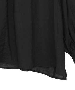 AMERICAN HOLIC スキッパーギャザーブラウス Black