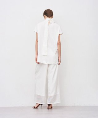 uncrave シアーオーガンジー ワイドパンツ オフ