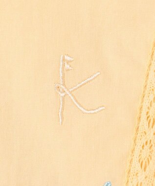 組曲 KIDS 【110-140㎝】 フラワーエンブロイダリーブラウス レモン