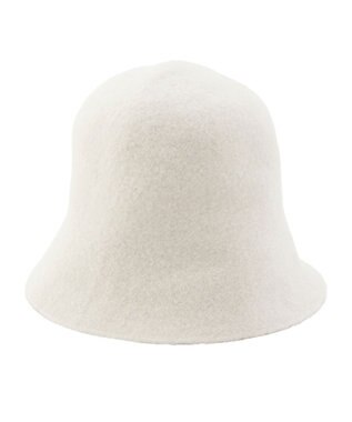 MOONBAT PAUL & JOE ACCESSOIRES 【畳める】ウール100%ネコチャーム付クロッシェ UV ホワイト