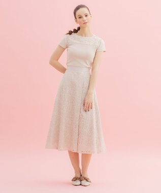 TOCCA 【洗える！】KNIT FLEURS プルオーバー ピンク系