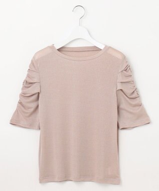 Feroux 【洗える】パワショル トップス ベージュ系