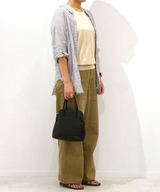 FOLNA RD ソフトレザーブガッティボストンバッグ ブラック