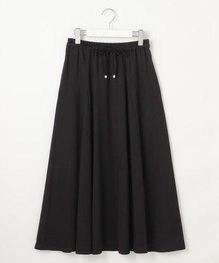 J.PRESS LADIES 【洗える】トリコットバイオ フレア スカート ブラック系