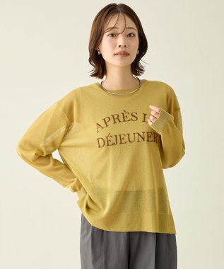 【2SET】シアーロゴニット×タンクトップセット