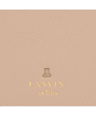 LANVIN en Bleu メラニー 二つ折りBOX財布 ピンクベージュ