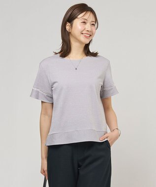 J.PRESS LADIES 【一枚で着映え】サッカージャージー クルーネック カットソー