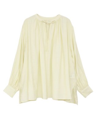 AMERICAN HOLIC スキッパーギャザーブラウス Yellow