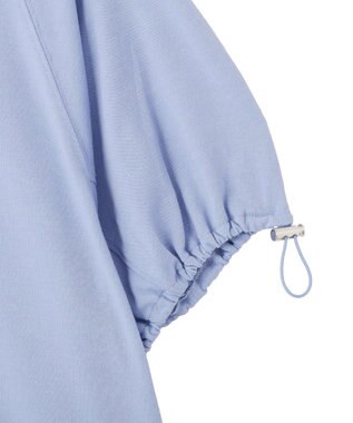 Green Parks 袖ドロストシアー裏毛ドッキングプルオーバー Blue